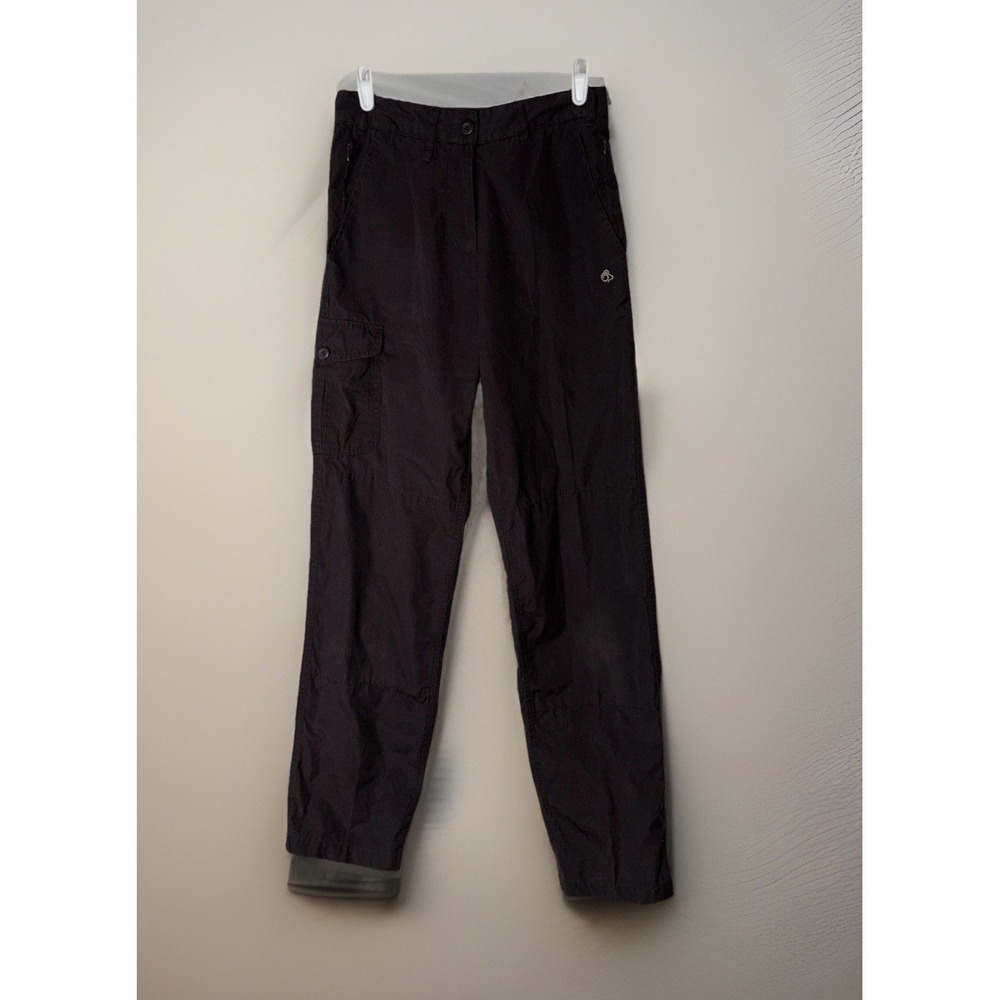 Craghoppers Cargo Hiking Pants Womens 8 Brown Cotton Blend Utility Outdoor Trek‎